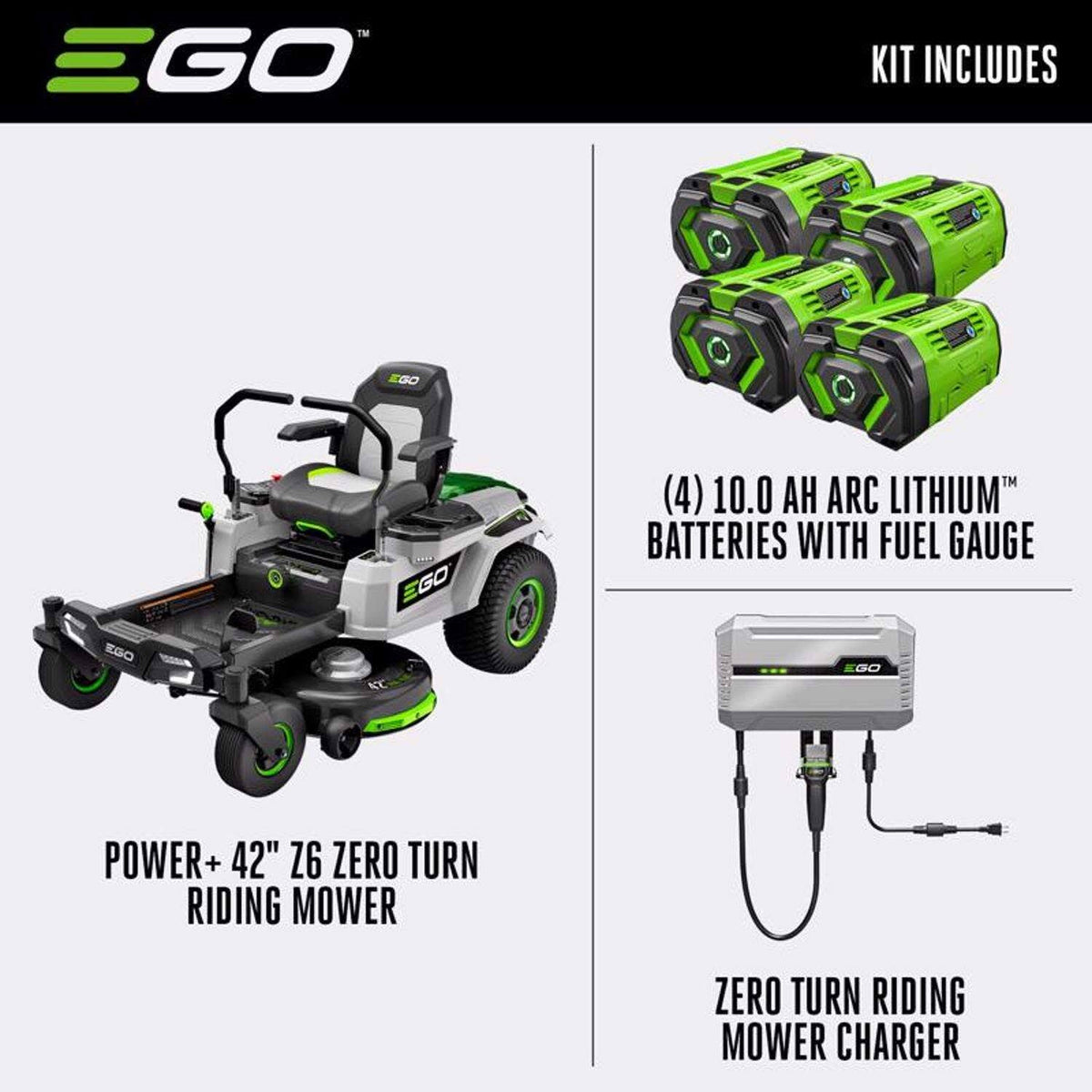 Ego Power+ Z6 42-in Zero-Turn Lawn Mower